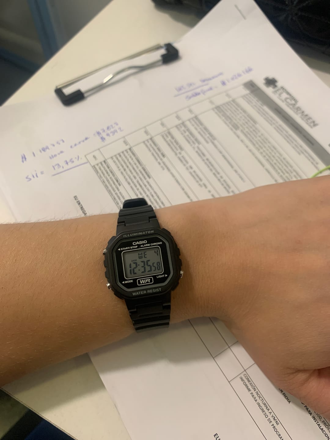 Customer photo review of Reloj Casio Vintage LA-20WH-1ADF Negro