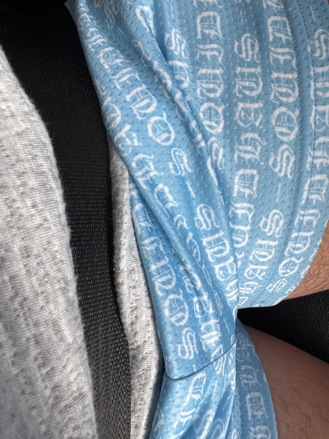 Customer photo review of Mesh Shorts 4" Inseam - UNC Blue