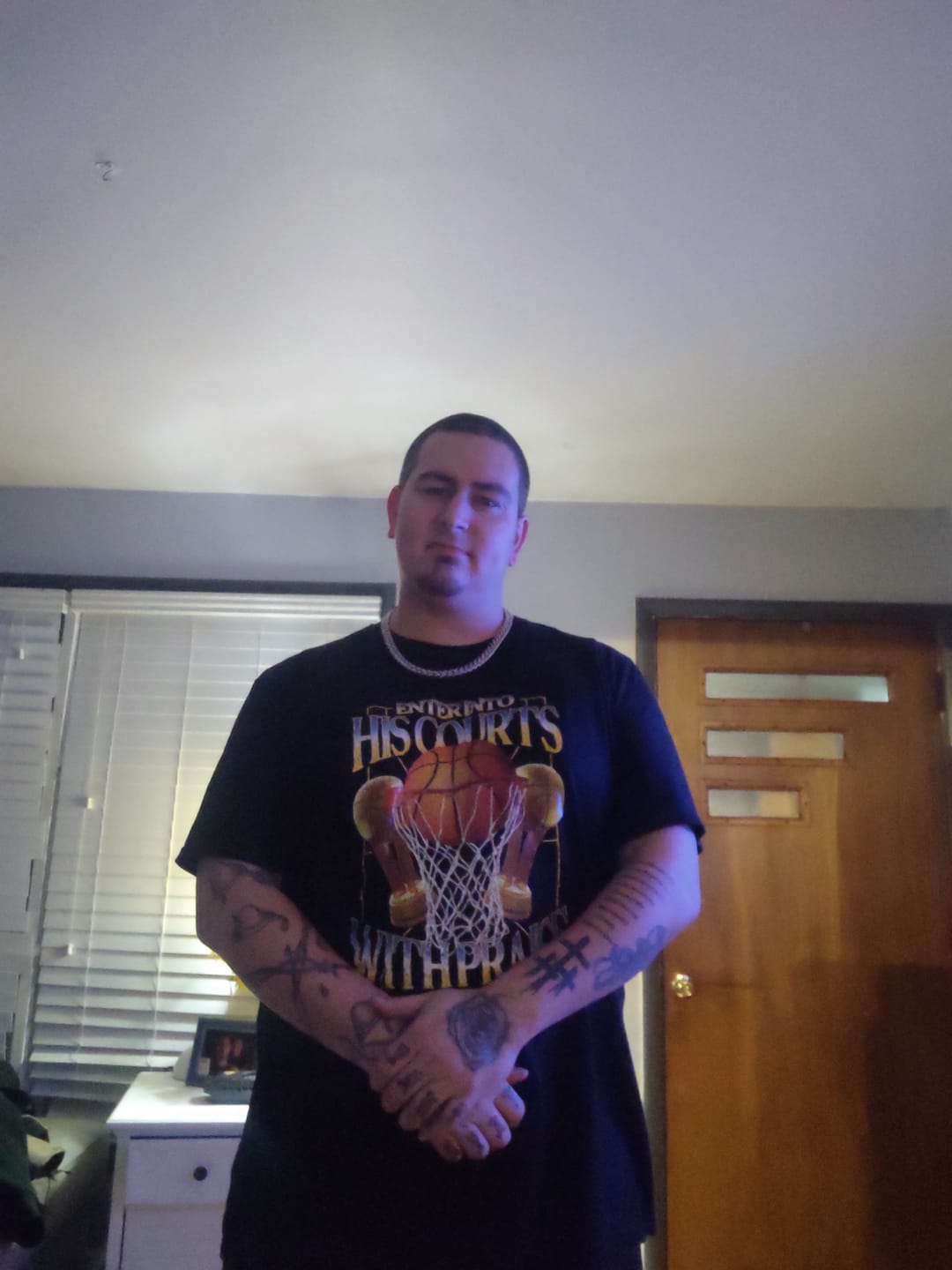 Customer photo review of Courts with Praise  - Premium Graphic Tee