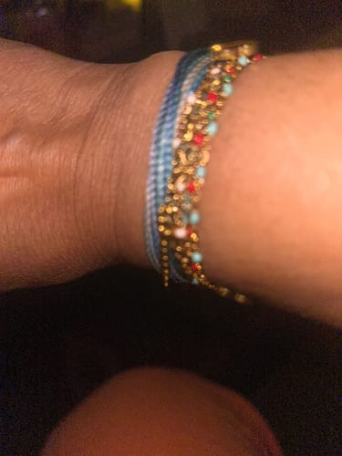 Customer photo review of hearts bracelet