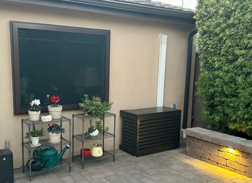 Customer photo review of Mini-Split AC Cover - Bronze