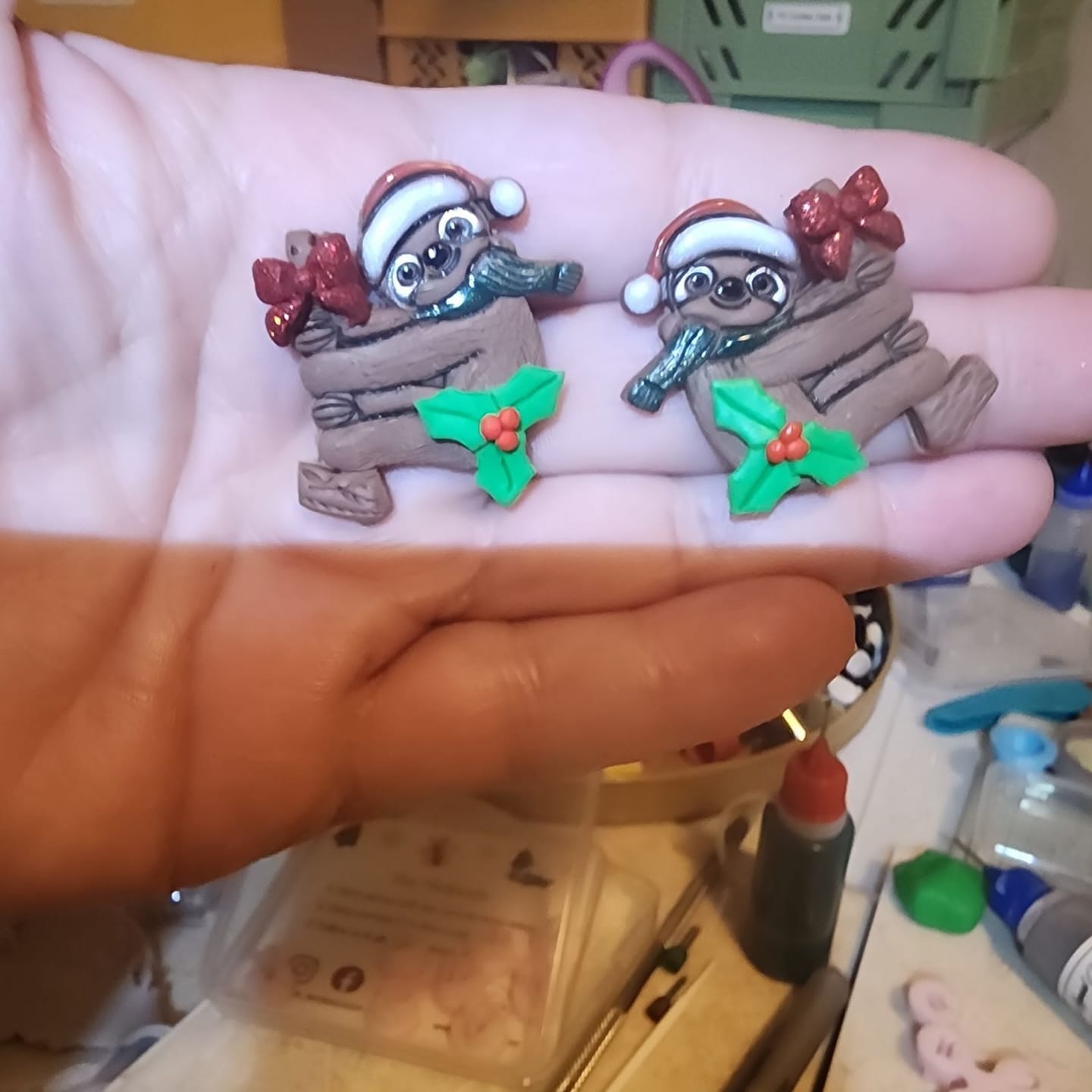 Customer photo review of Sloth Polymer Clay Cutter Sets