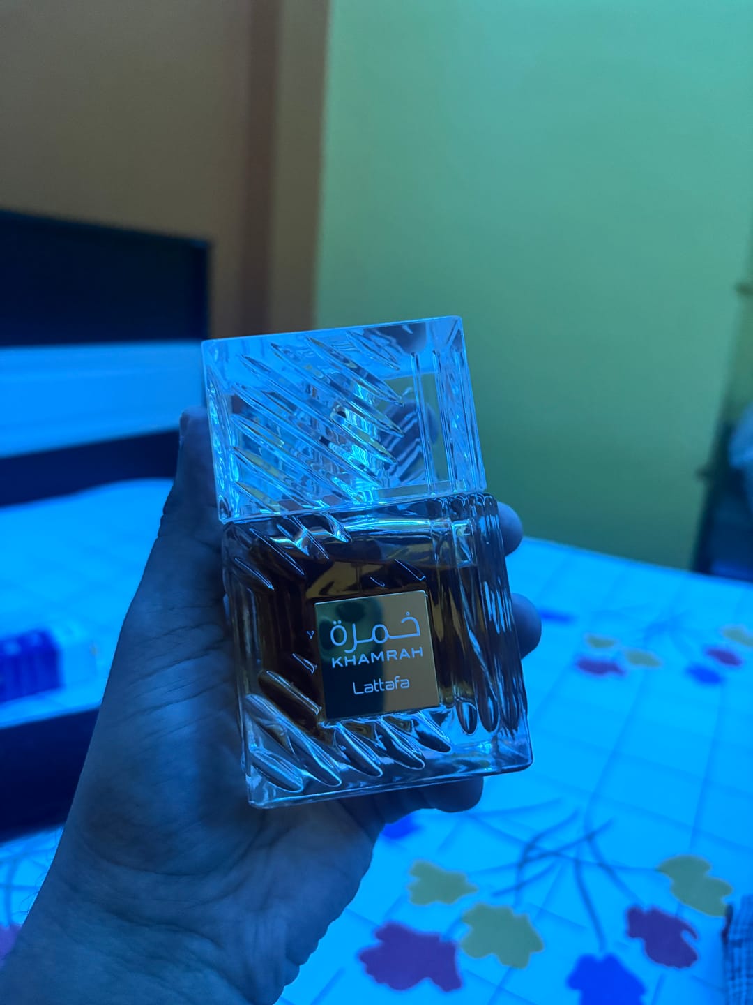 Customer photo review of Lattafa Khamrah Eau De Parfum For Unisex