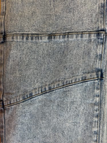 Customer photo review of Pants Corte Diagonal Light  Blue