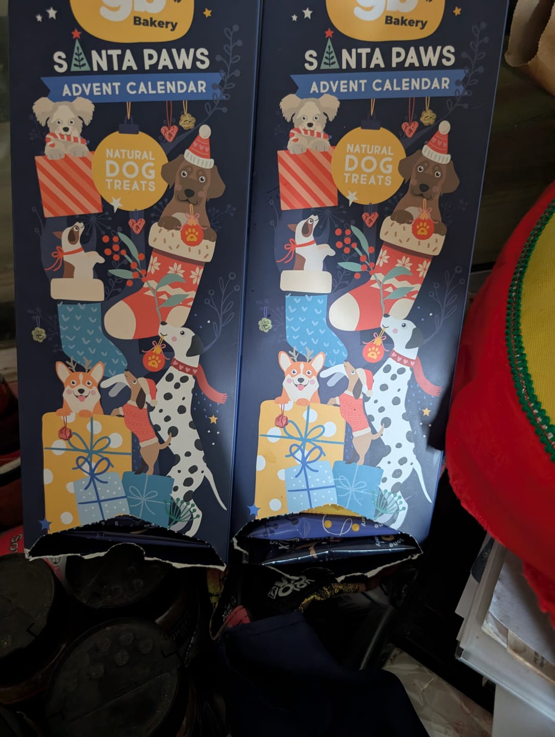 Customer photo review of Advent Calendar Christmas TOWER Dog Treats