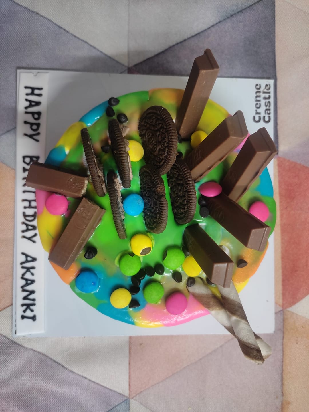 Customer photo review of Colorful Drip Cake
