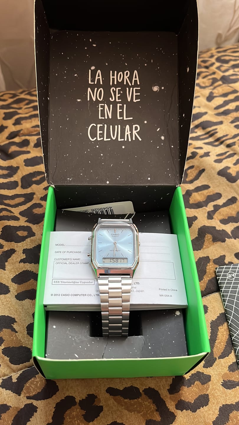 Customer photo review of Reloj Casio Vintage AQ-230A-2A1MQY Analogo Digital Ice Blue