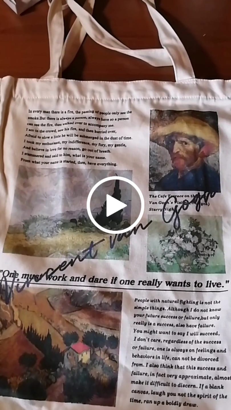 Customer video review of Van gogh vintage Bag