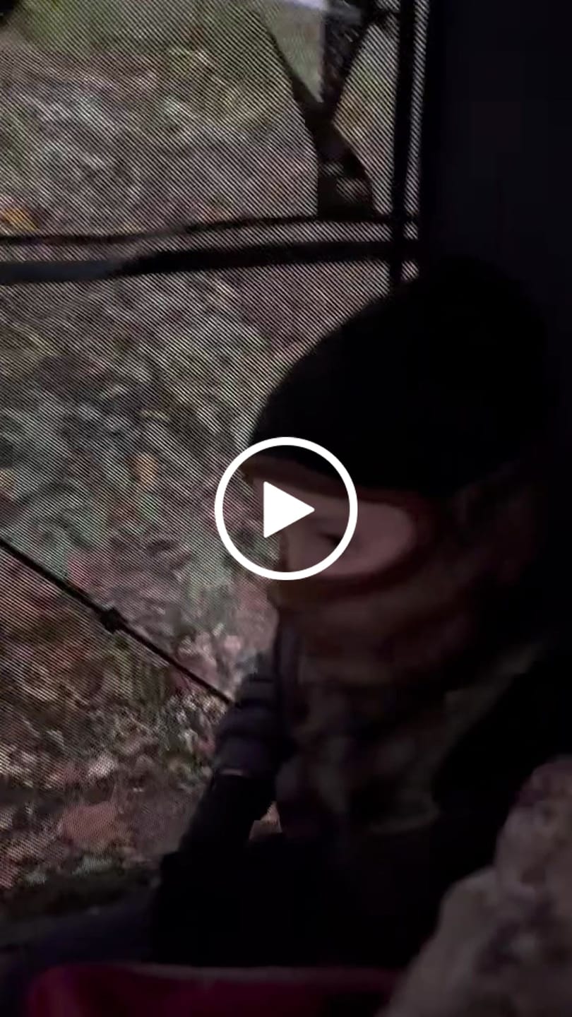 Customer video review of VisST See-Through Pop-Up Ground Blinds with Silent Magnetic Door