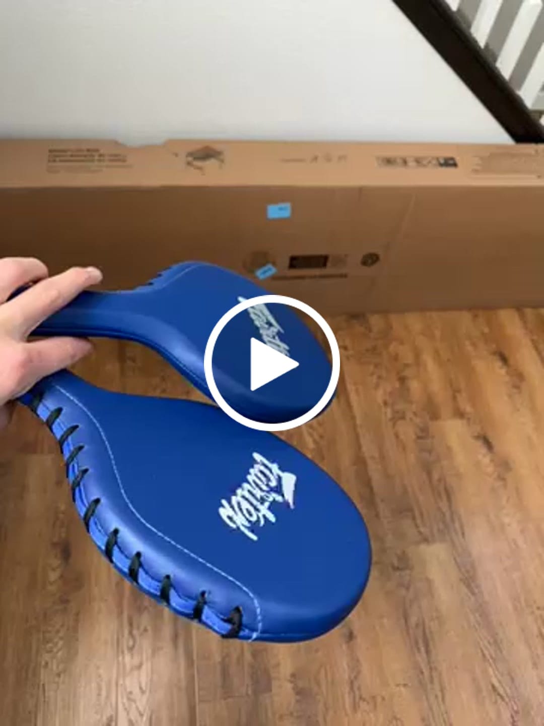 Customer video review of Fairtex BXP1 Durable Kicking Target Paddles Training Equipment