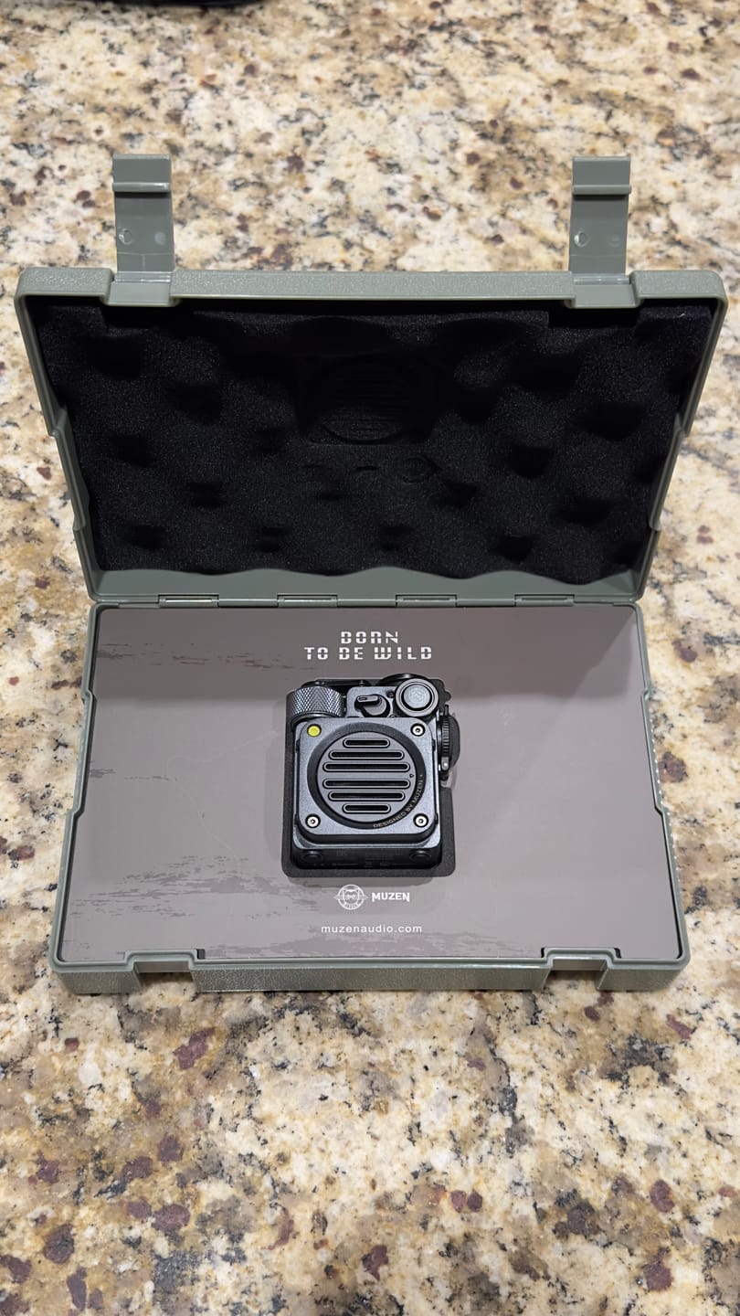 Customer photo review of MUZEN Wild Mini Rugged Outdoor Portable Bluetooth Speaker