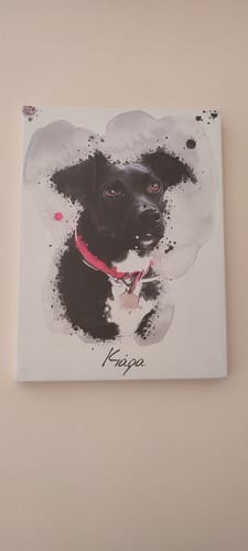 Customer photo review of Πορτραίτο Κατοικίδιου - Νερομπογιά