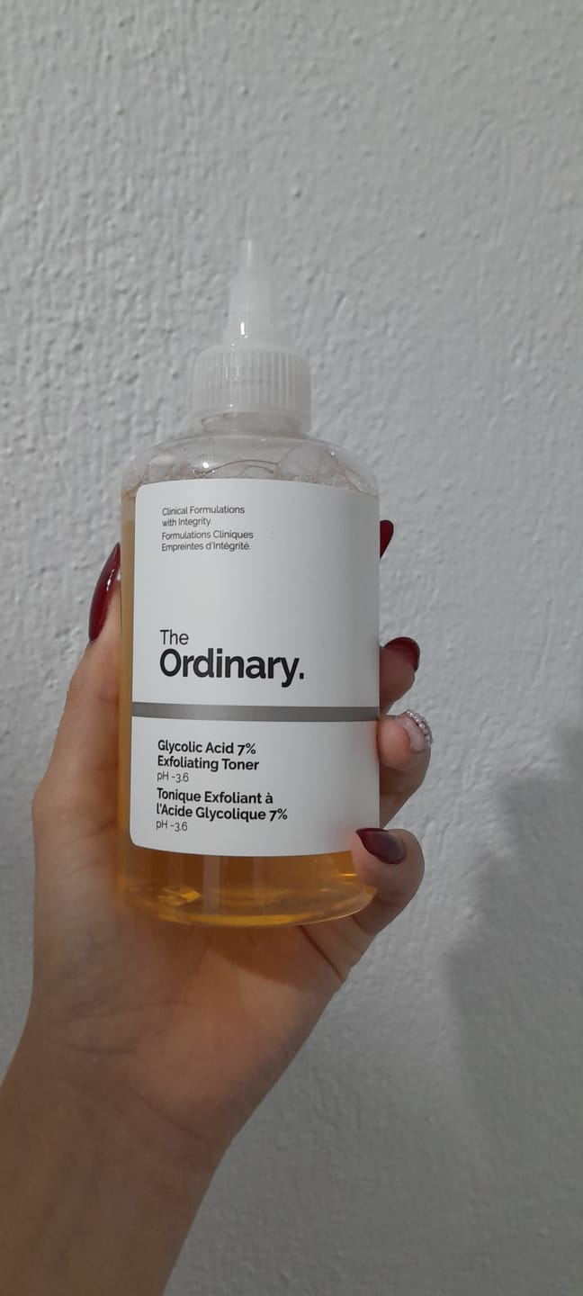 Customer photo review of Glycolic Acid 7% Exfoliating Toning Solution