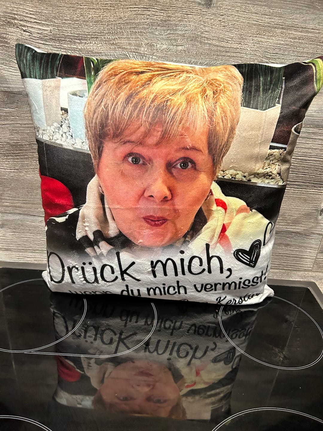 Customer photo review of Wenn du mich vermisst - Paar-Kissen