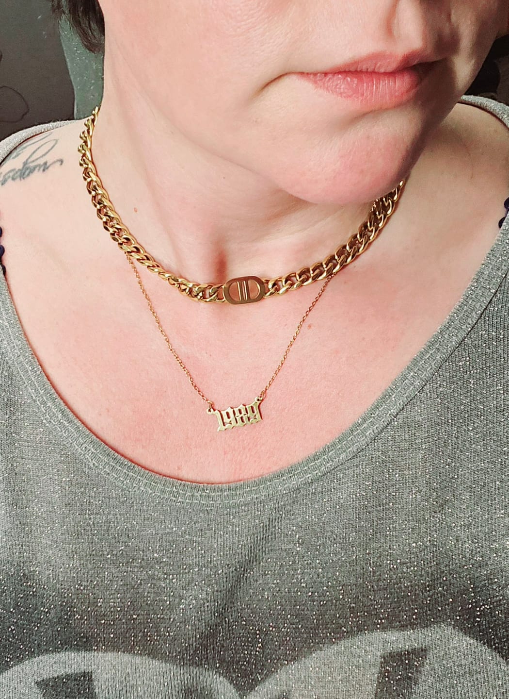 Customer photo review of Prestige Halskette | 18K vergoldet
