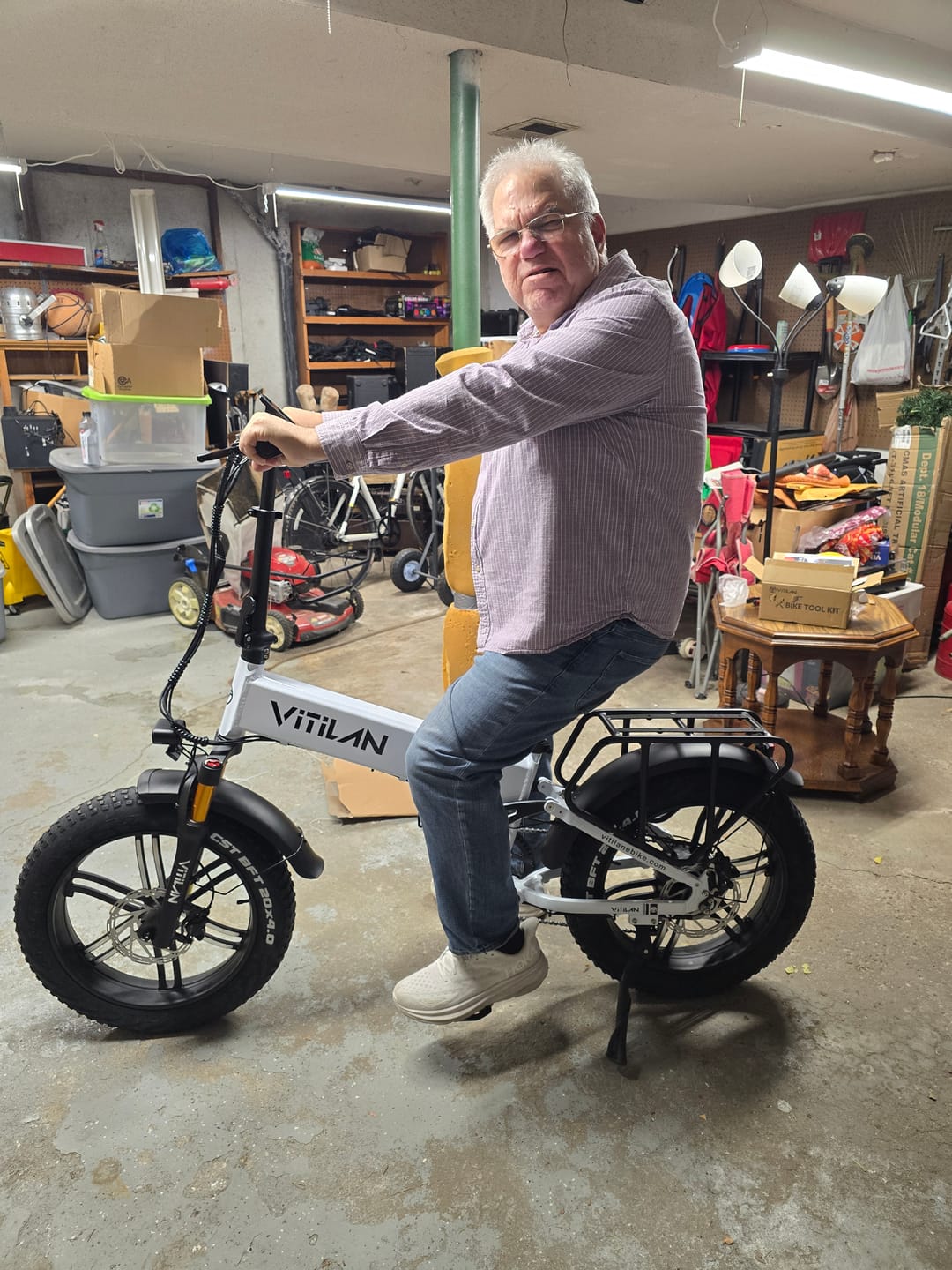 Customer photo review of I7 Pro Folding Full Suspension Electric Bike