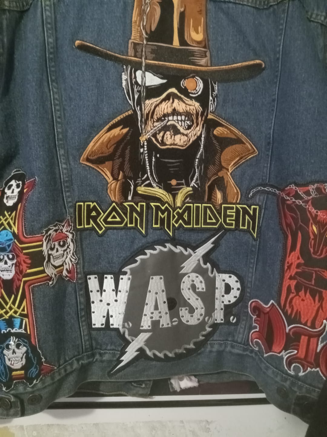 Customer photo review of Iron Maiden - Black - Embroidered Rocker Style Logo