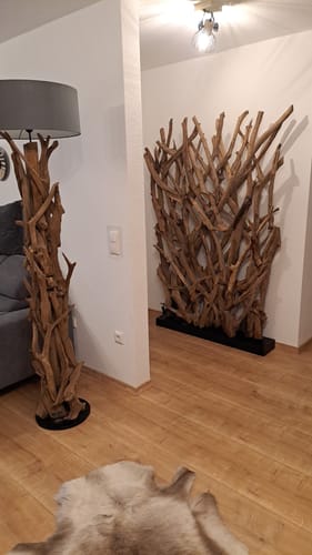 Customer photo review of Design Raumteiler mit Beleuchtung im Sockel