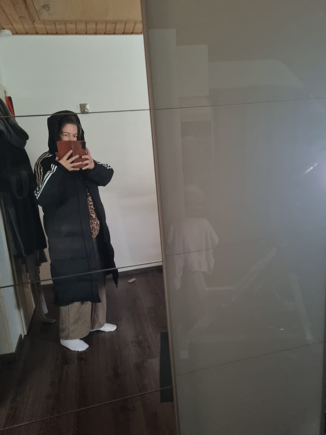 Customer photo review of Calvin Winterjacke | Langes Modell mit Kapuze