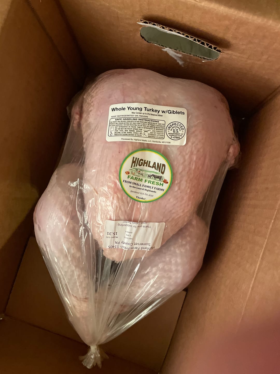 Customer photo review of Fresh Turkey Deposit
