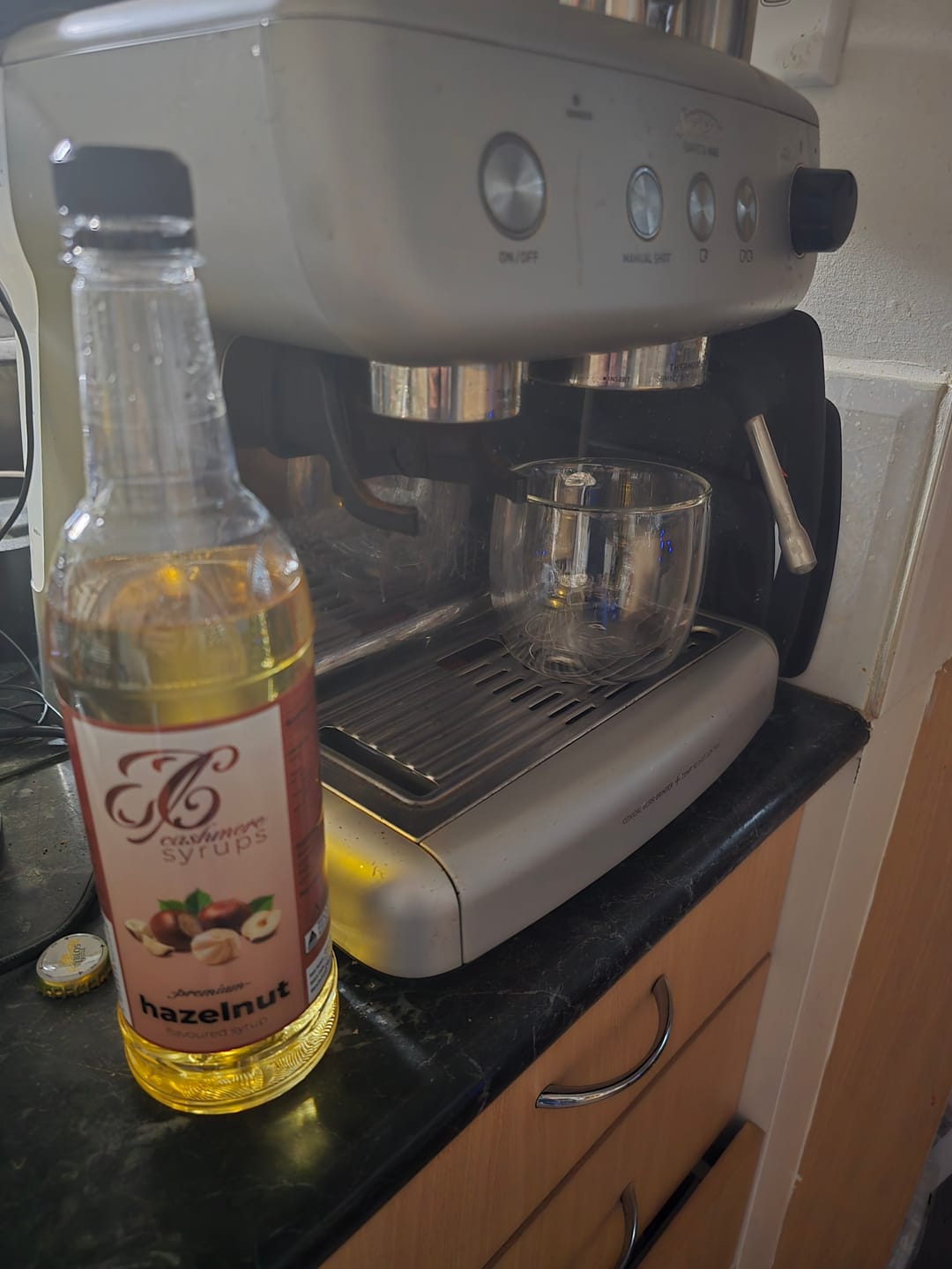 Customer photo review of Hazelnut Coffee Syrup