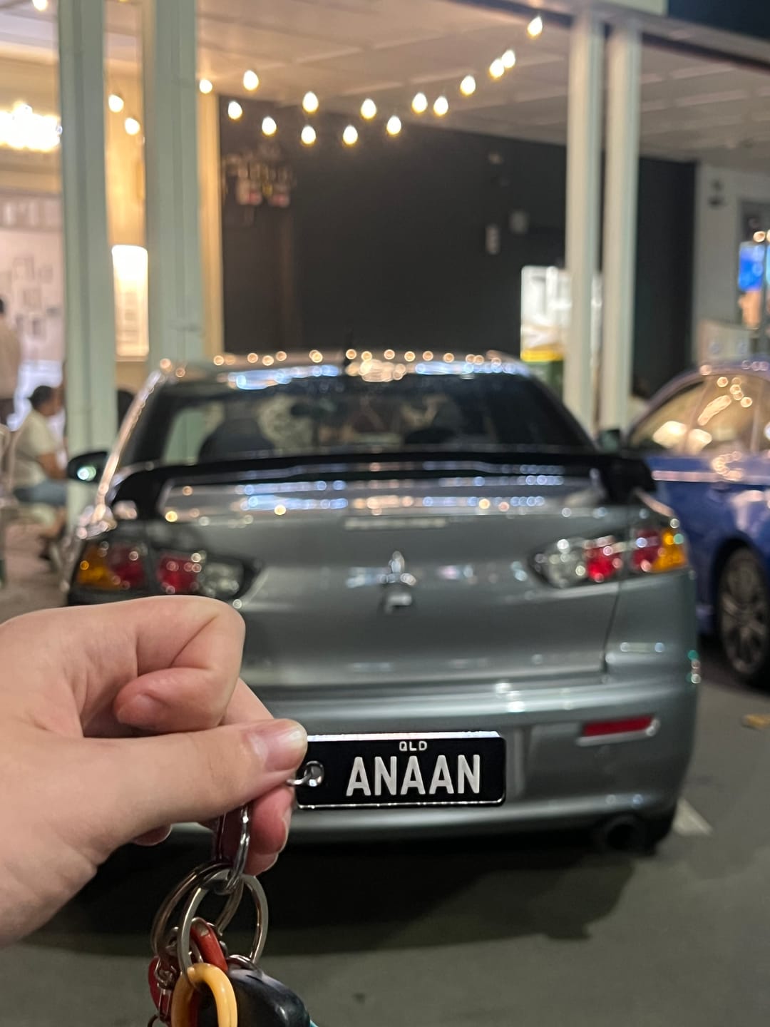 Customer photo review of QLD Prestige Licence Plate Custom Keychain
