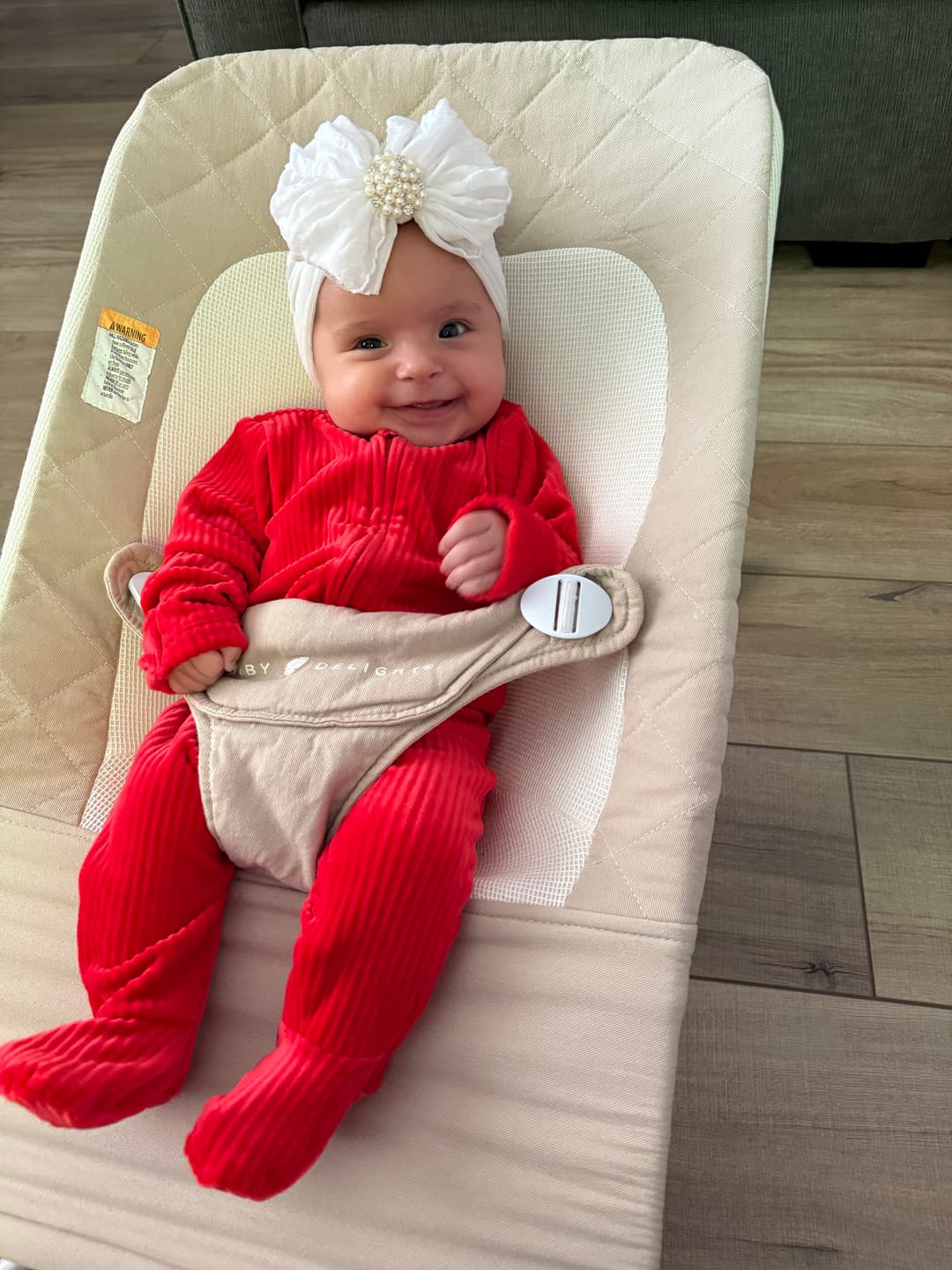 Customer photo review of Pearl Ruffled Headband