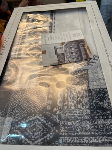 Customer photo review of Karaca Home Marbel Blue Embroidered Cotton Duvet Cover Set Bed Cover Set 200.16.01.0173