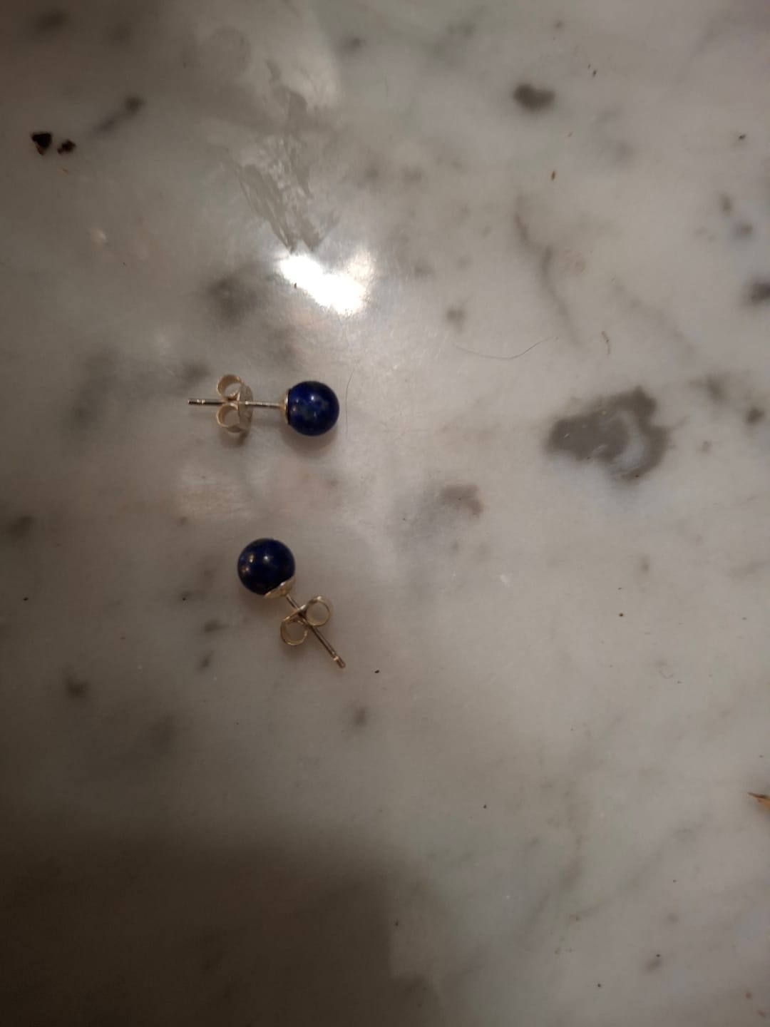 Customer photo review of Boucles d'oreilles Lapis Lazuli