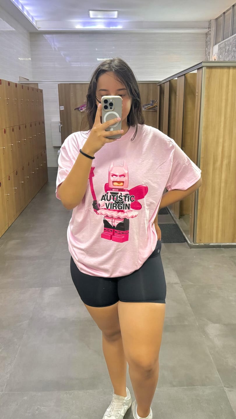 Customer photo review of Autistic Virgin T-shirt