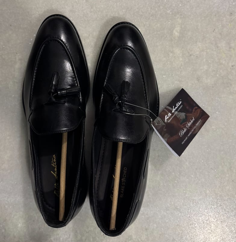Customer photo review of Black Tassel Loafers