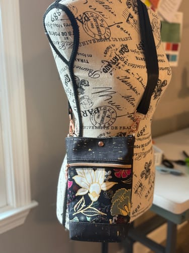 Customer photo review of Wanderlust Phone Bag Pattern