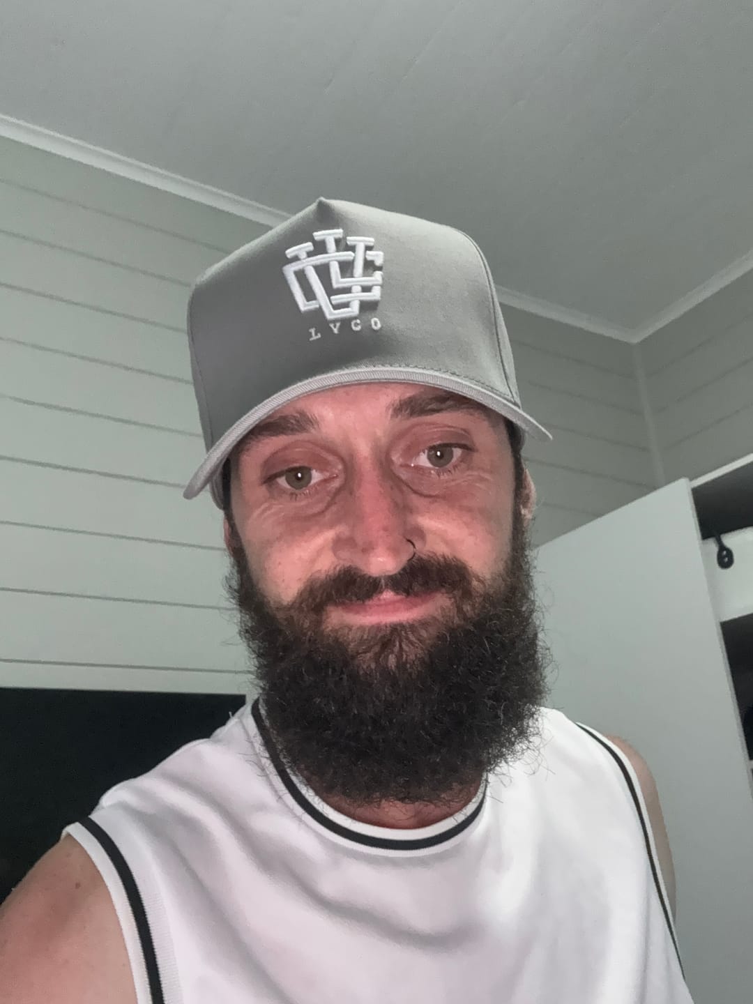 Customer photo review of LVCO "Grey" A-Frame LVCO Snapback