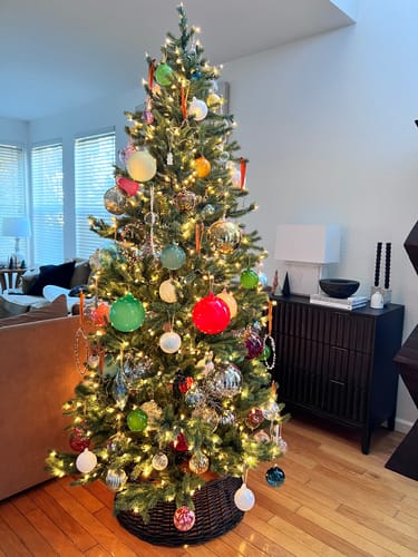 Customer photo review of Glitterville - Sugar Plum Ball Ornament
