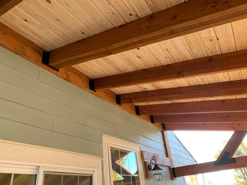 Customer photo review of Saddle Truss Brackets - Down Angled