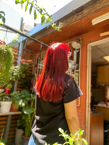 Customer photo review of Acondicionador Pigmento I Care Elgon