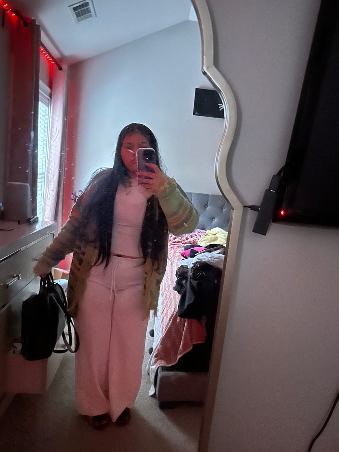 Customer photo review of Aelfric Eden Fringe Stripe Cardigan