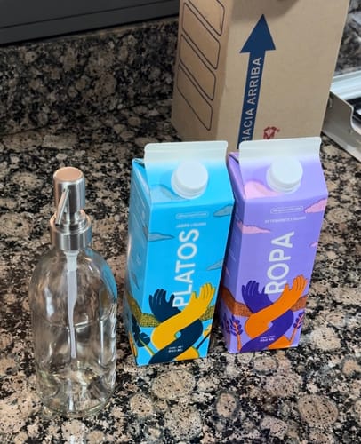 Customer photo review of Kit regalo clientes con envase de vidrio