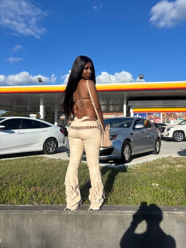 Customer photo review of LOW RISERS (TAN LEATHER)