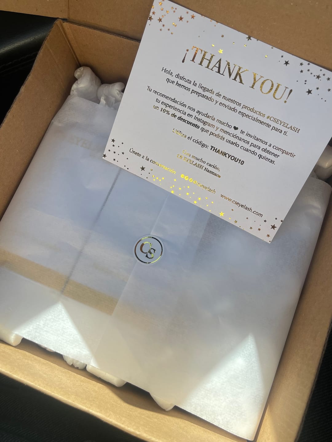 Customer photo review of CS EYELASH - Suero crecimiento de pestañas y cejas