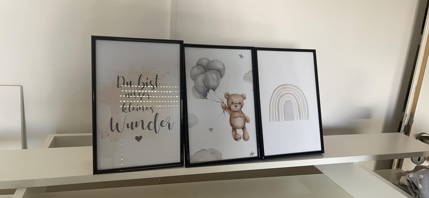 Customer photo review of Kinderzimmerposter | 6er Set A4 & A5 | Feuerwehr