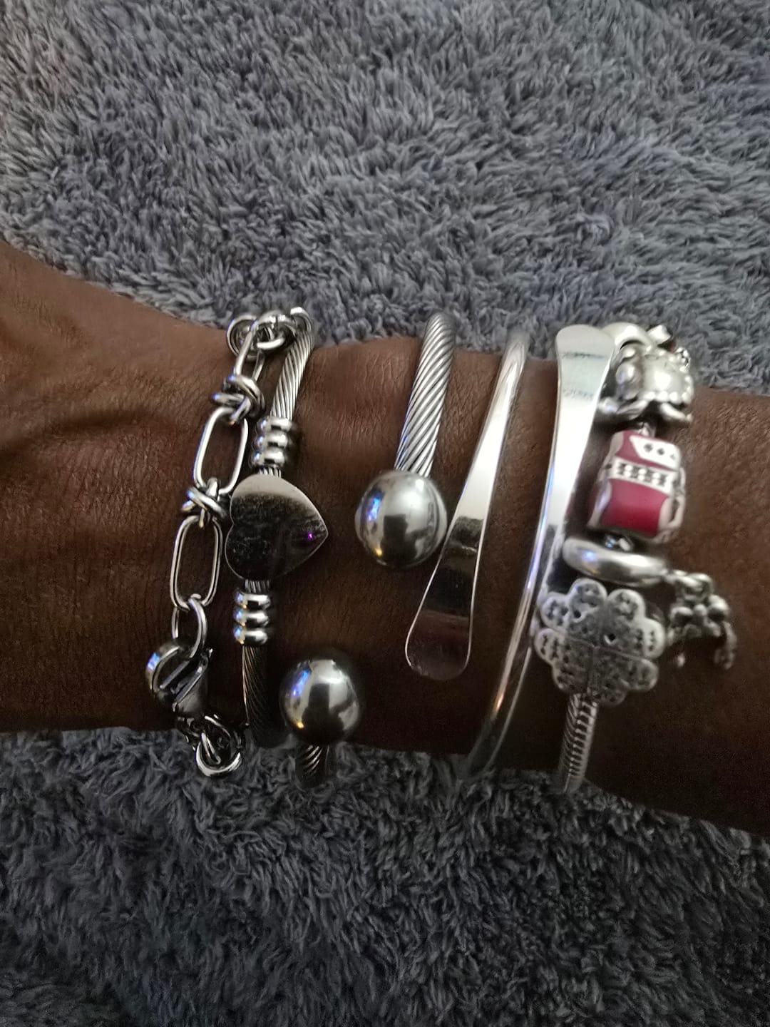 Customer photo review of Carissa Bracelet Stack