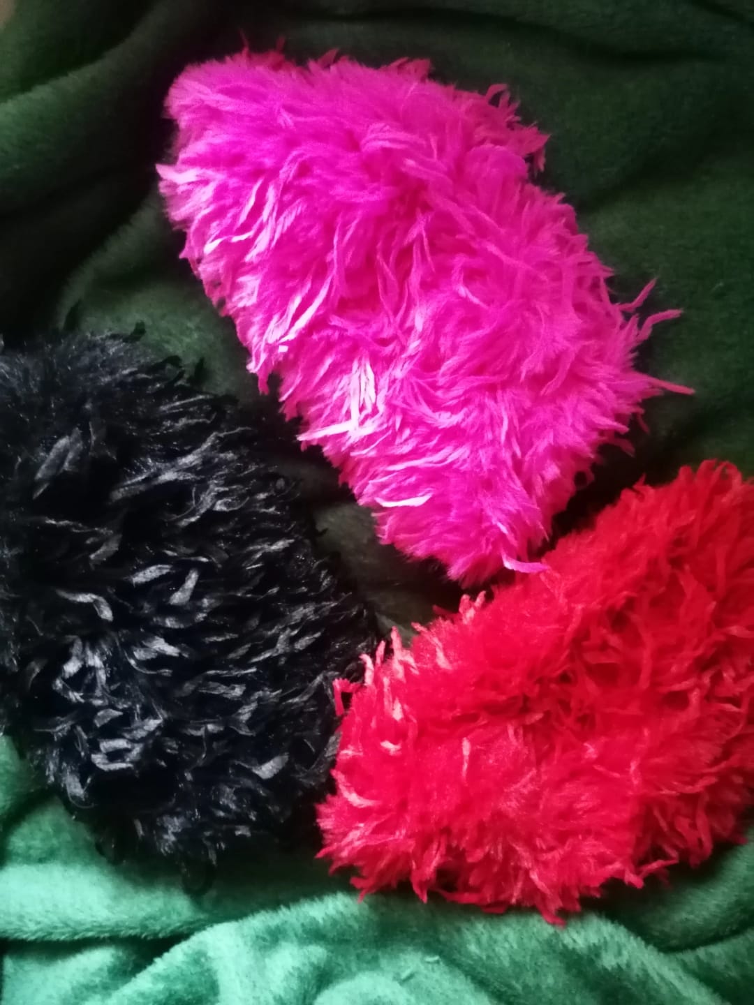 Customer photo review of Faux Feather Clutch Bag