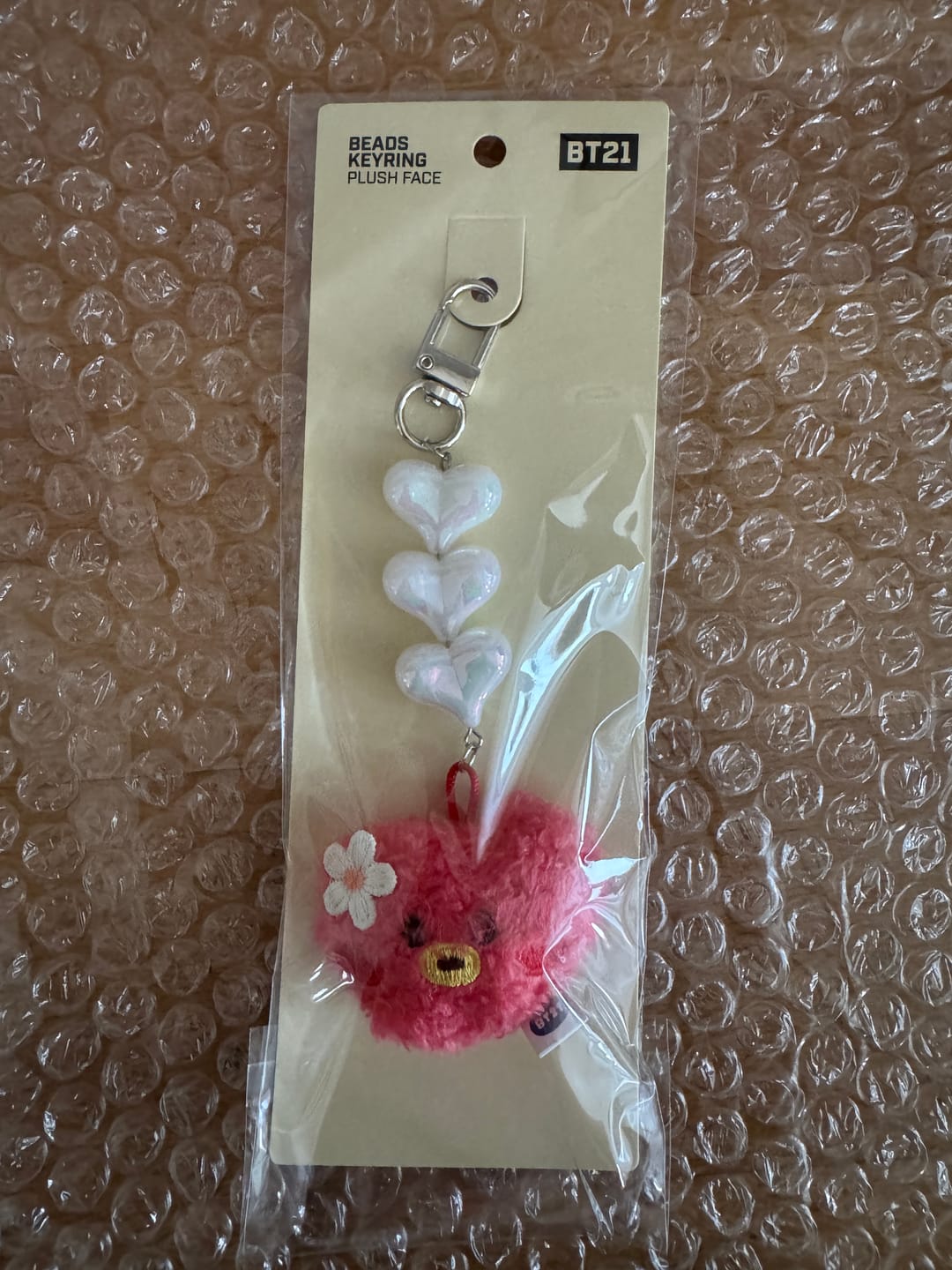 Customer photo review of BT21 - MININI BEADS PLUSH KEYRING FACE