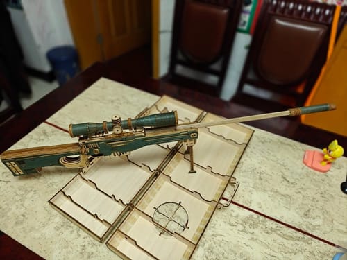 Customer photo review of AWM Sniper Rifle 3D Wooden Puzzle