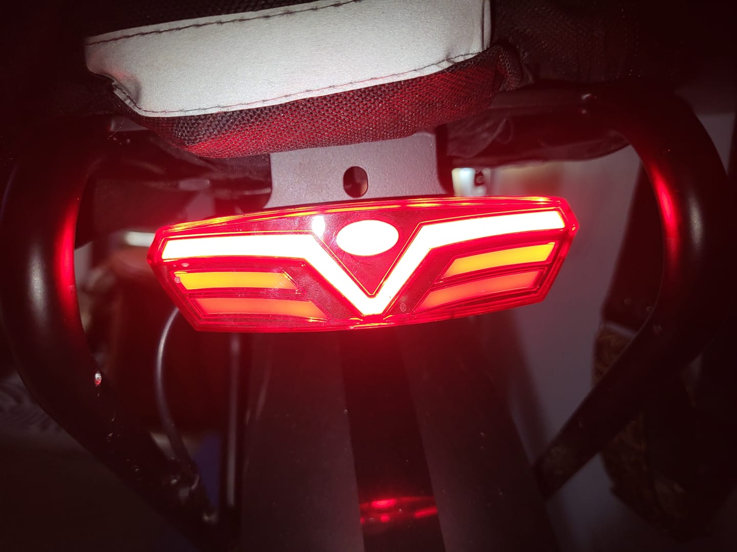 Customer photo review of Rear Rack + Rear Tail Light (for T7)