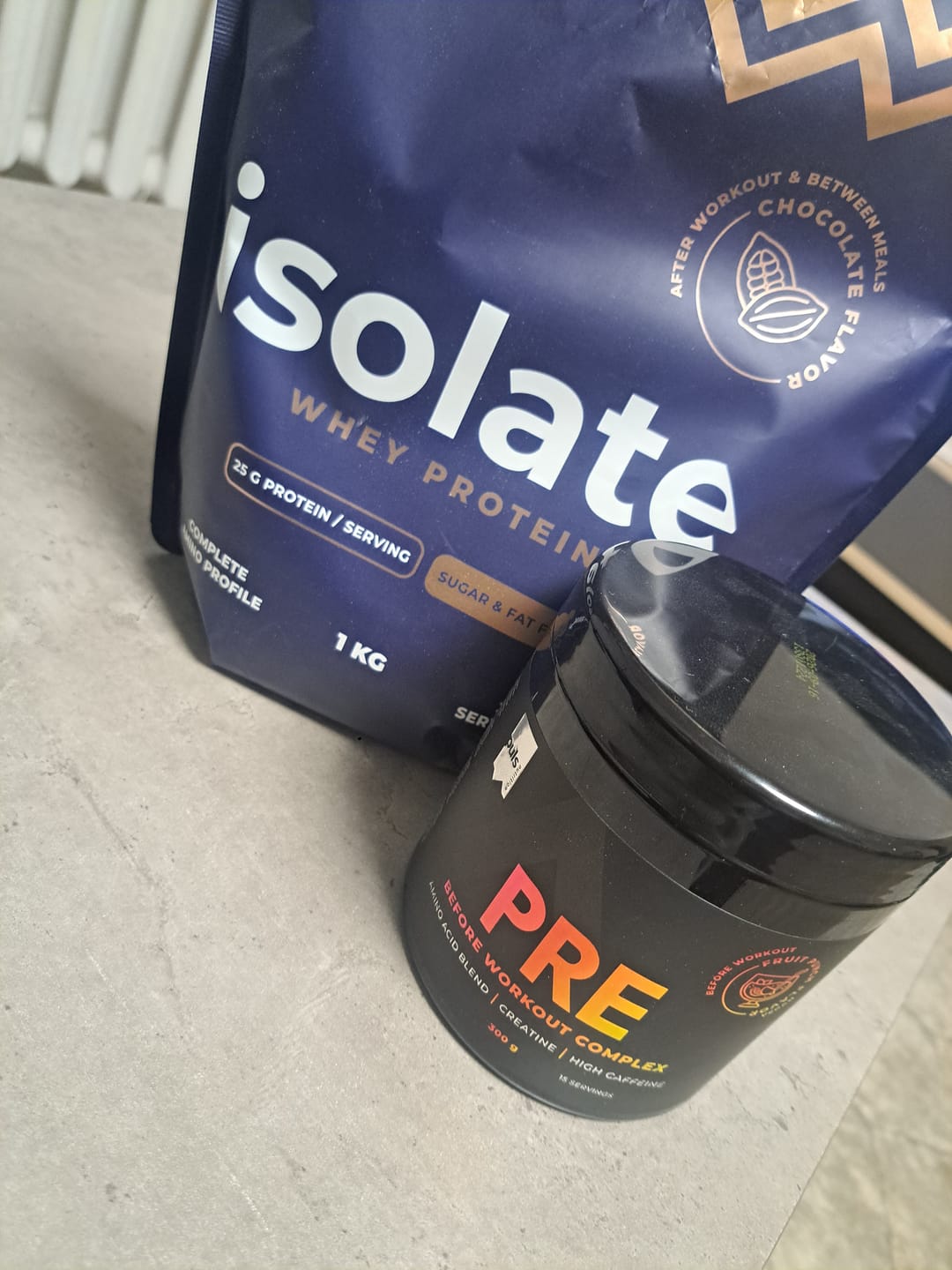 Customer photo review of WHEY ISOLATE Chocolate 1 kg