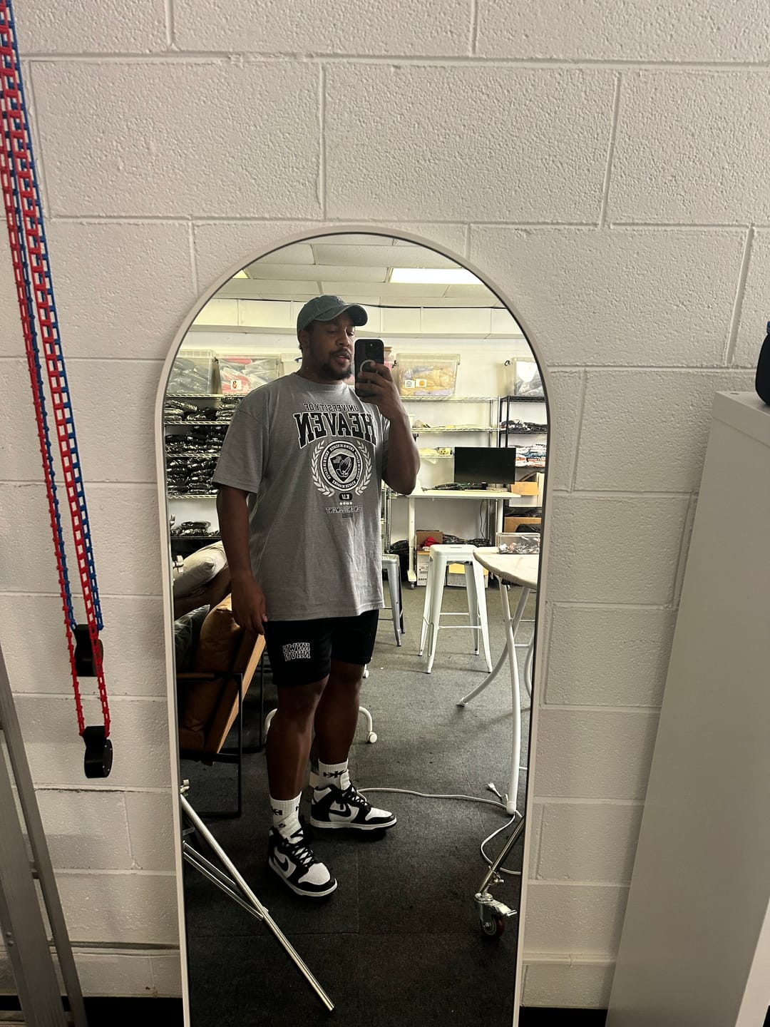 Customer photo review of University of Heaven - Premium Tee