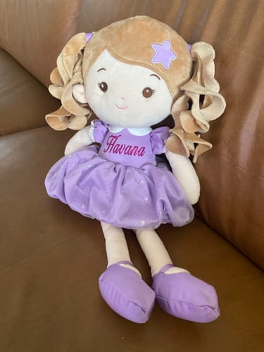 Customer photo review of Leyadoll Soft Plush Personalized Leya Doll, My First Baby Doll
