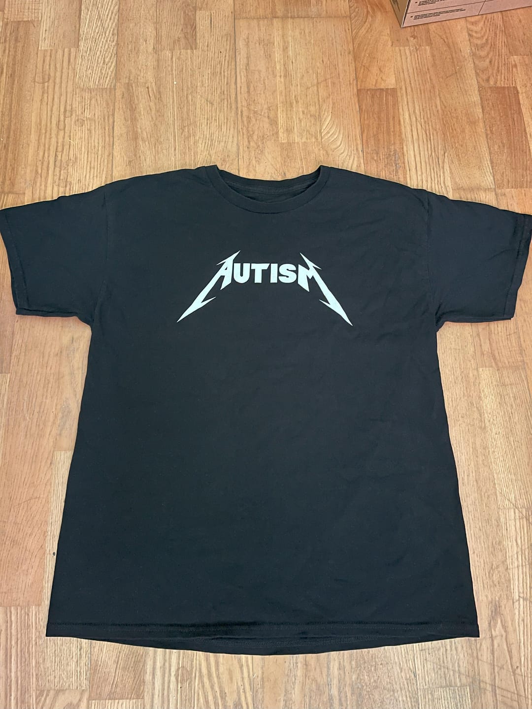 Customer photo review of Autism Metallica Parody T-shirt
